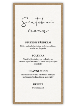 Chutné svatební menu. - Craft minimal